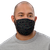 BigCommerce Multicolor Face Mask front view on a model.