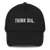 Think Big Dad Hat front view.