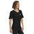 B Mark Unisex Short Sleeve V-Neck T-Shirt right side view on small model.
