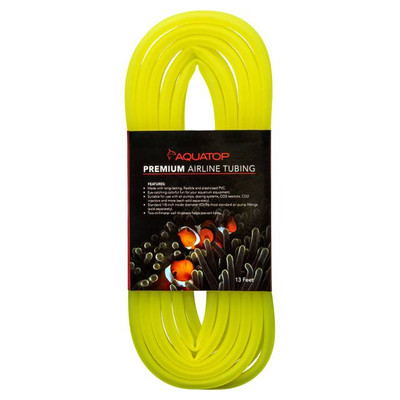 Aquatop Premium Airline Tubing, 13 feet (4M), 1/8" Inside Diameter Neon Yellow
