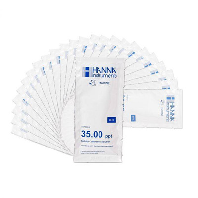 Hanna 25-Pack HI70024P 35ppt Salinity Calibration Sachet Hanna 25-Pack HI70024P 35ppt Salinity Calibration Sachet