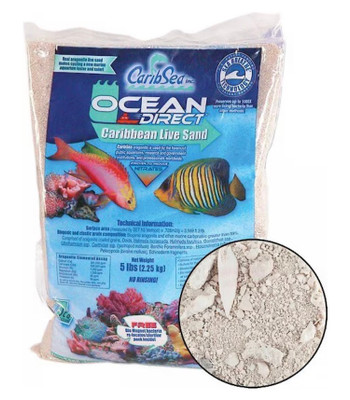 CaribSea Ocean Direct Caribbean Live Sand 5 Ibs