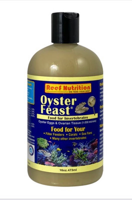 Reef Nutrition Oyster-Feast Refrigerated Oyster Eggs -16oz Bottle