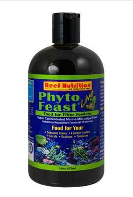 Reef Nutrition Phyto-Feast LIVE Refrigerated Marine Microalgae -16oz Bottle