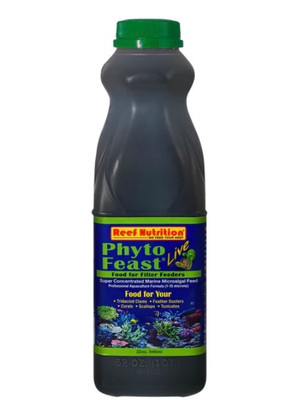Reef Nutrition Phyto-Feast LIVE Refrigerated Marine Microalgae -32oz Bottle