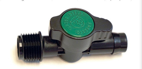 Two Little Fishies Plumbing Ball Valve 5/8" MPT x 1/2" Barbed
