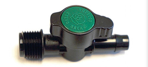 Two Little Fishies Plumbing Ball Valve 1/2"MPT x 1/2" Barbed (1 per pack)