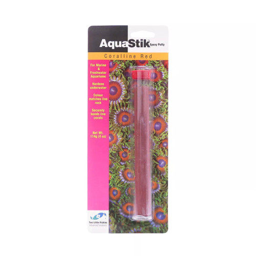 Two Little Fishies Red Coralline - AquaStik Epoxy Putty 4 oz