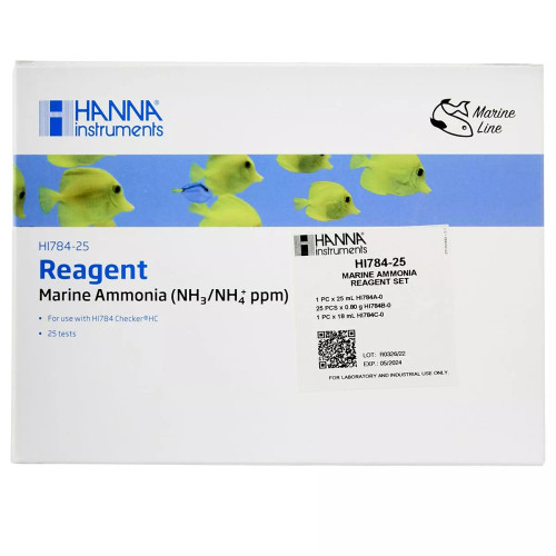 Hanna HI784-25 Marine Ammonia Reagents (25 Pack)
