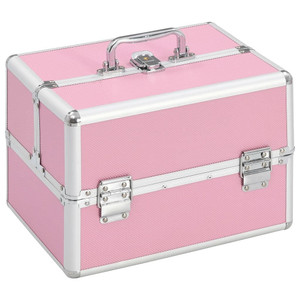 Make-up Case 8.7"x11.8"x8.3" Pink Aluminum A949-91830
