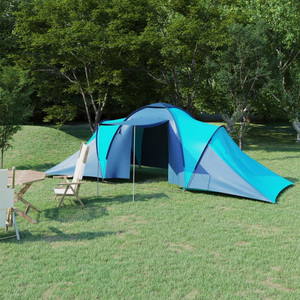  Camping Tent 6 Persons Blue and Light Blue A949-93183