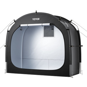  Bike Storage Tent, 1 to 2 Bikes, Outdoor Spacious Bike Storage Tent with Ventilated Window, Waterp E415-HDZXCP566626ZDD8KV0