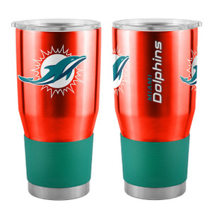Miami Dolphins Travel Tumbler 30oz Stainless Steel Z157-629399141
