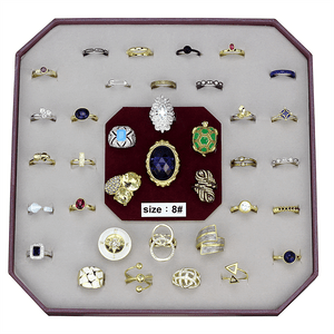 VK-040-SIZE8 - Assorted Brass Ring with Assorted  in Assorted A874-VK-040-SIZE8