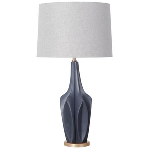 Sculptural Slate Blue Table Lamp N270-392249