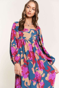 Women Floral Square Neck Ruffled High Waist Dress K328-women-floral-square-neck-ruffled-high-waist-dress Women Floral Square Neck Ruffled High Waist Dress K328-women-floral-square-neck-ruffled-high-waist-dress