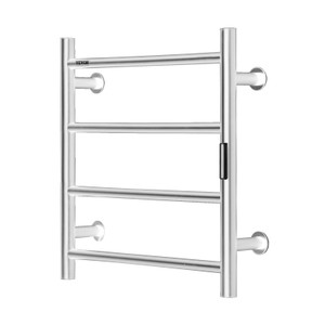 VEVOR 4-Bar Towel Warmer Rack Wall Mounted Heated Towel Rack for Bathroom Silver E415-JRMJJBGS4GYS0WFHPV1 VEVOR 4-Bar Towel Warmer Rack Wall Mounted Heated Towel Rack for Bathroom Silver E415-JRMJJBGS4GYS0WFHPV1