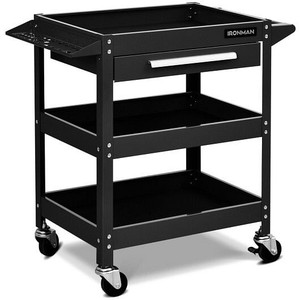 Rolling Tool Cart Mechanic Cabinet Storage ToolBox Organizer with Drawer-Black B593-TL35286 Rolling Tool Cart Mechanic Cabinet Storage ToolBox Organizer with Drawer-Black B593-TL35286
