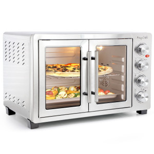 MegaChef 47.6 Quart Electric French Door Rotisserie Convection Counter Top Oven D970-MCOV-5000 MegaChef 47.6 Quart Electric French Door Rotisserie Convection Counter Top Oven D970-MCOV-5000