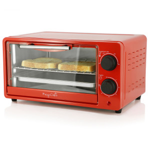 MegaChef 9.5 Quart Electric Counter Top Toaster Oven in Candy Red D970-MCOV-1200RD