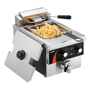 Commercial Electric Deep Fryer Countertop Deep Fryer 1750W 9Qt /8.5 L E415-DGDZGYTGK000ZPVDWV1 Commercial Electric Deep Fryer Countertop Deep Fryer 1750W 9Qt /8.5 L E415-DGDZGYTGK000ZPVDWV1