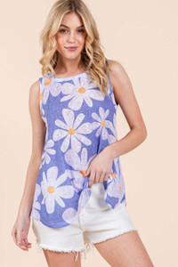 BOMBOM Floral Round Neck Tank K328-bombom-floral-round-neck-tank BOMBOM Floral Round Neck Tank K328-bombom-floral-round-neck-tank