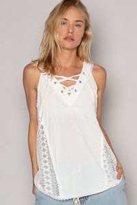 POL Lace Up Crochet Lace Tank K328-pol-lace-up-crochet-lace-tank-2 POL Lace Up Crochet Lace Tank K328-pol-lace-up-crochet-lace-tank-2