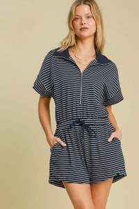 Umgee Full Size Half Zip Striped Romper Plus Size K328-umgee-full-size-half-zip-striped-romper-plus-size Umgee Full Size Half Zip Striped Romper Plus Size K328-umgee-full-size-half-zip-striped-romper-plus-size