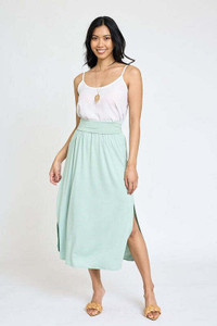 Plus Solid Side Slit Midi Skirt K328-plus-solid-side-slit-midi-skirt Plus Solid Side Slit Midi Skirt K328-plus-solid-side-slit-midi-skirt