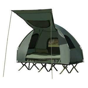 5-in-1 2-Person Foldable Outdoor Camping Tent Cot with Air Mattress and Sleeping Bag B593-NP10950 5-in-1 2-Person Foldable Outdoor Camping Tent Cot with Air Mattress and Sleeping Bag B593-NP10950