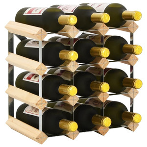  Wine Rack for 12 Bottles Solid Pinewood A949-282468