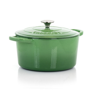 Crock-Pot Artisan 2 Piece 5 Quarts Enameled Cast Iron Dutch Oven in Pistachio Green D970-124964.02 Crock-Pot Artisan 2 Piece 5 Quarts Enameled Cast Iron Dutch Oven in Pistachio Green D970-124964.02