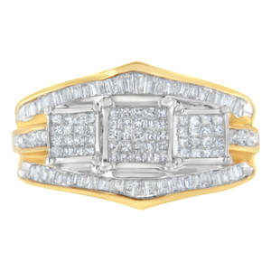 10KT Two-Toned Gold Diamond Ring (1 cttw, H-I Color, SI1-SI2 Clarity) N162-007153R700 10KT Two-Toned Gold Diamond Ring (1 cttw, H-I Color, SI1-SI2 Clarity) N162-007153R700