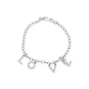 10k White Gold 1/6 Cttw Diamond "Love" Charm Cable Chain Bracelet (H-I Color, I1-I2 Clarity) - 7" N162-61-6331WDM 10k White Gold 1/6 Cttw Diamond "Love" Charm Cable Chain Bracelet (H-I Color, I1-I2 Clarity) - 7" N162-61-6331WDM