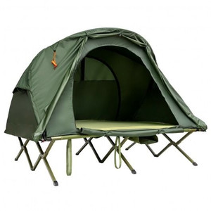 2-Person Outdoor Camping Tent with External Cover-Green - Color: Green D681-NP10152GN
