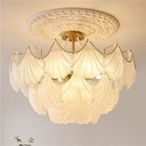 80 cm Nordic Luxury French Style Home Light Wholesale Scallop Shape Chandelier A392-flig0103
