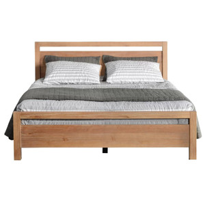 Queen Modern Farmhouse Solid Wood Platform Bed Frame with Headboard Footboard Q280-LSWPB4792583614