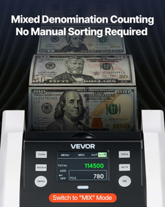 Money Counter Machine, 1200 Notes/Minute, Cash Counter with Value Count, UV/MG/IR/DD/DBL/HLF/CHN Co E415-SWDCJHZSTFTD6WDID001V1