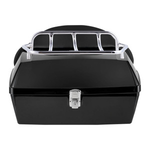 Motorcycle Top Case, Universal Durable PP Material Motorbike Tail Box with Reflective Panel, 48L Wa E415-MTCSLDXHS48LY0GRXV0