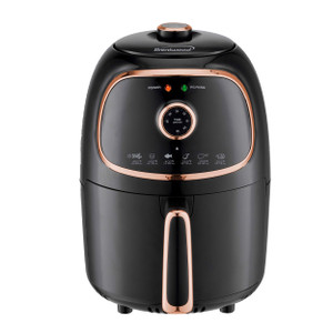 Brentwood AF-202BK 2 Quart Small Electric Air Fryer Copper with Timer and Temp Control D970-AF-202BKC