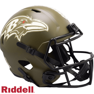 Baltimore Ravens Helmet Riddell Replica Full Size Speed Style Salute To Service 2022 Z157-9585563285