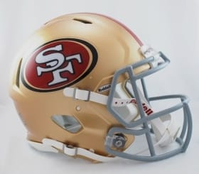 San Francisco 49ers Helmet Riddell Authentic Full Size Speed Style Z157-9585530958