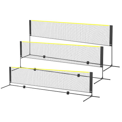  Badminton Net, Height Adjustable Volleyball Net, 14ft Wide Foldable Pickleball Net, Portable Easy  E415-ZCGDZYMQW142XLR5NV0