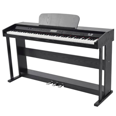  88-Key Digital Piano with Pedals Black Melamine Board A949-70045