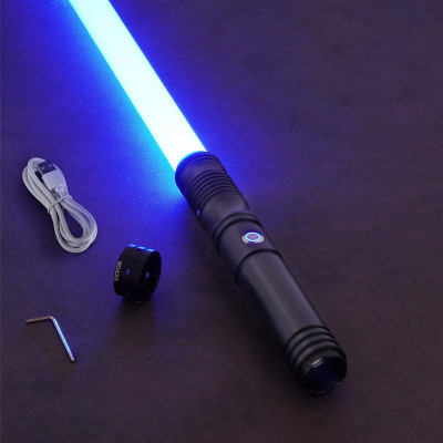  Light Sword, 40" Light up Sword with 12 RGB Colors, Mute Mode and Realistic Handle, Rechargeable L E415-JSBGJ40INCH19R8WNV9