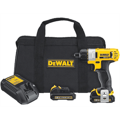 DeWalt 12V Max Li-Ion 1/4 IN Screwdriver Kit T398-DWTDCF610S2