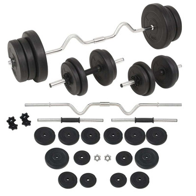 Barbell and Dumbbell Set 132.3 lb A949-91403