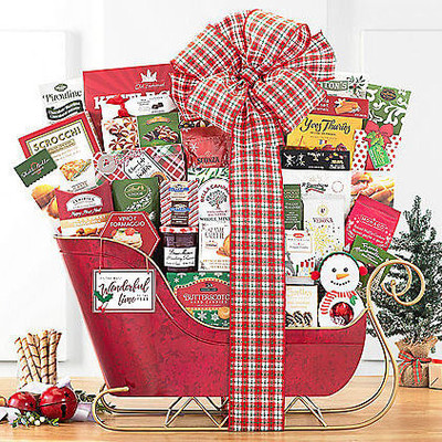 Sleigh Ride Extravaganza: Christmas Holiday Gift Basket Z954-WC-145