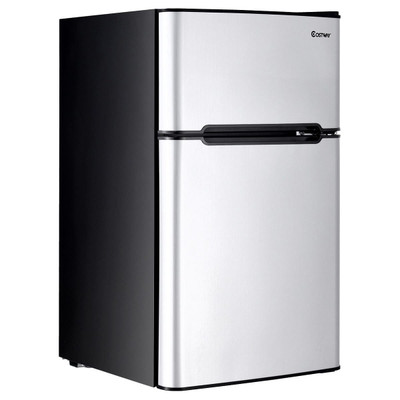 3.2 cu ft. Compact Stainless Steel Refrigerator-Gray - Color: Gray D681-EP22672GR