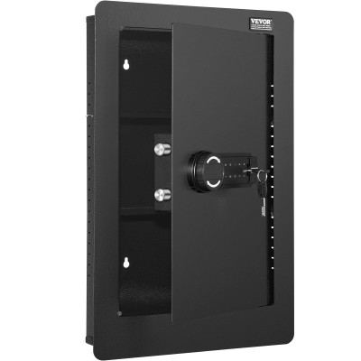 25.59" Tall Wall Safe, 3-Tier Hidden Wall Safe with Keypad, 3 Removable Shelves & 6 Key Holders, Q2 E415-BGBXX09CUFT3G969UV9